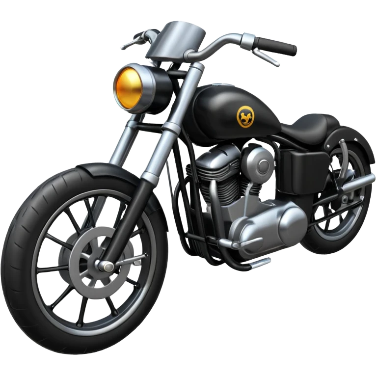 Bullet bike with black emoji