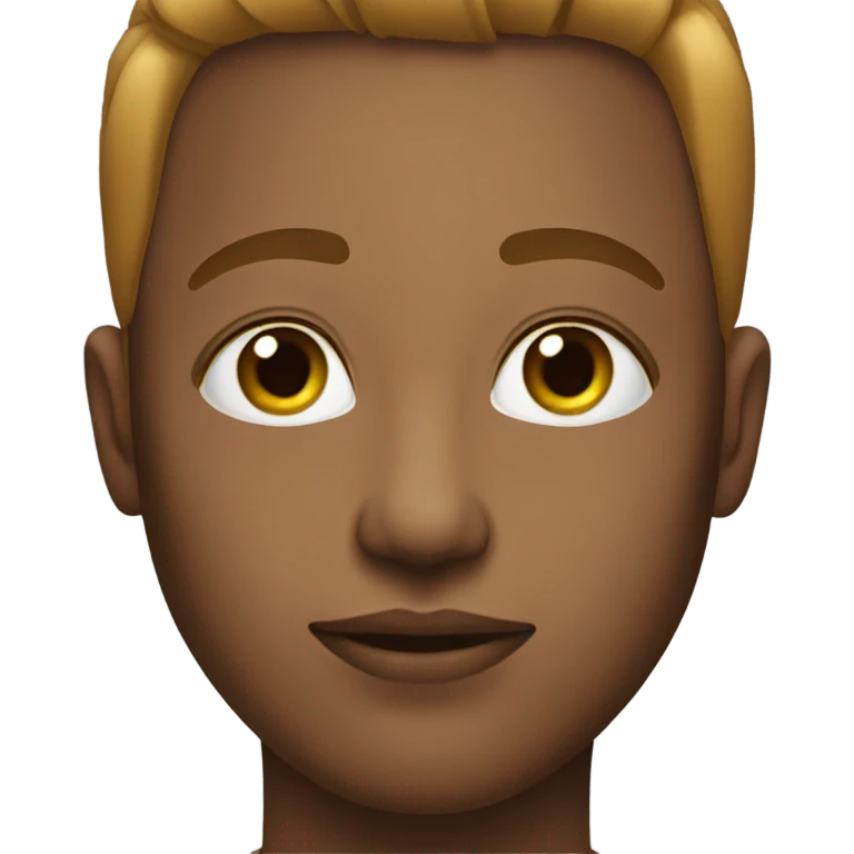 a person with shiny face emoji