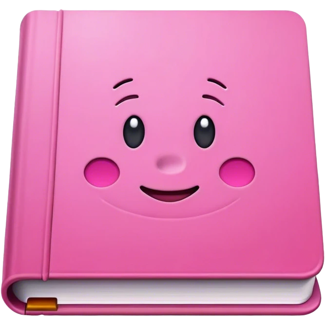 Icone book utilise couleurs rose emoji