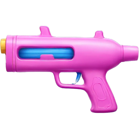 pink water gun emoji