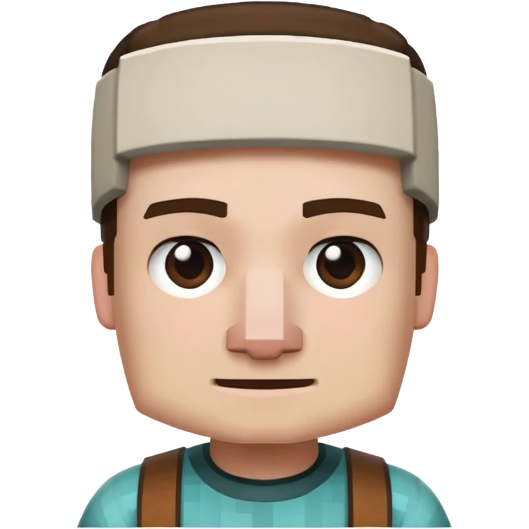 villager from Minecraft face emoji