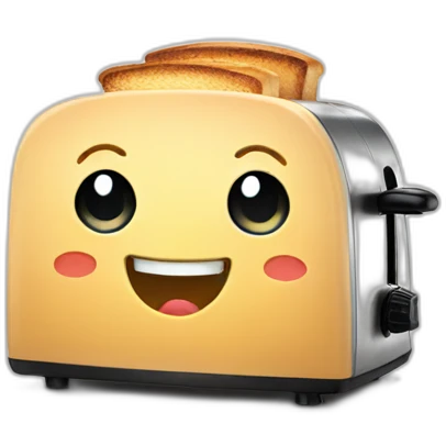 happy toaster emoji
