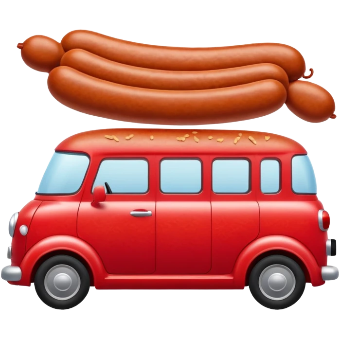 car shapped like a merguez emoji