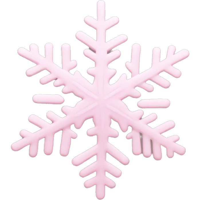 pastel pink snowflake  emoji