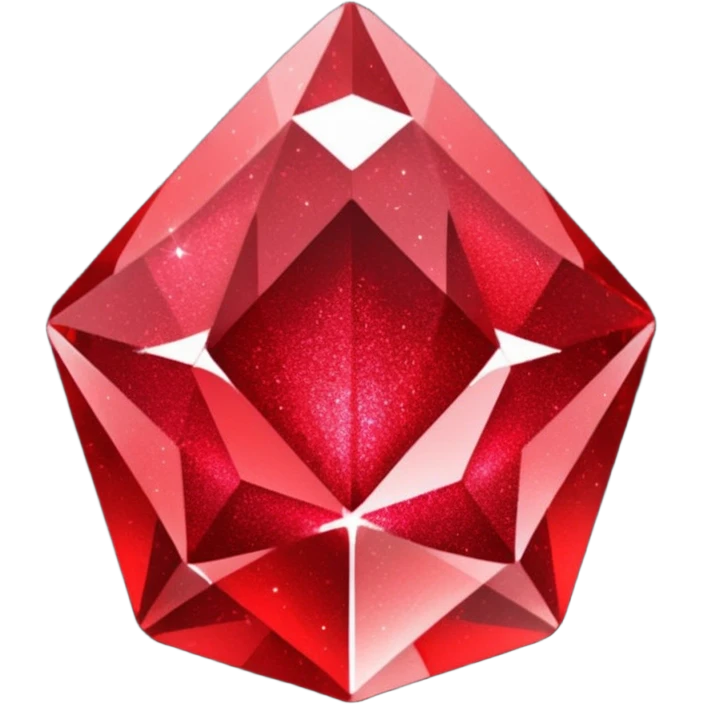 red glitter crystal emoji