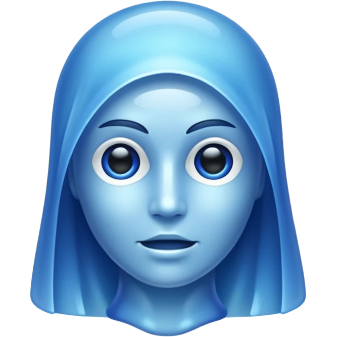 Glitter Blue Panthom emoji