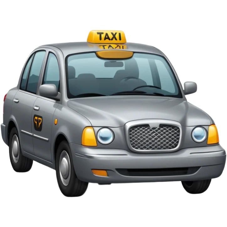 grey taxi emoji