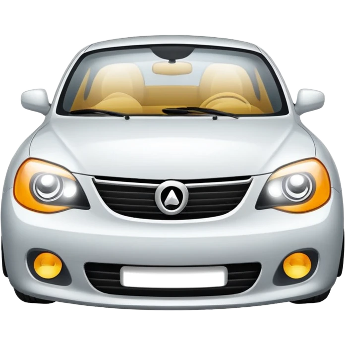 high beam car headlights, simple and clear emoji