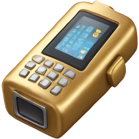 Golden beeper emoji