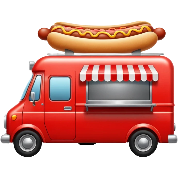 Hotdog truck. emoji