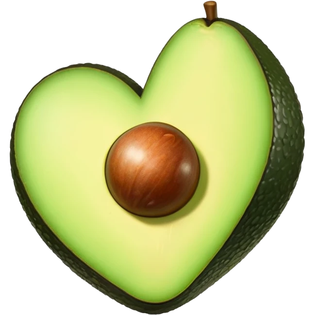 Avocado heart  emoji
