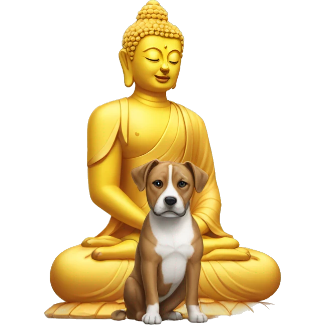 dog with buddha  emoji