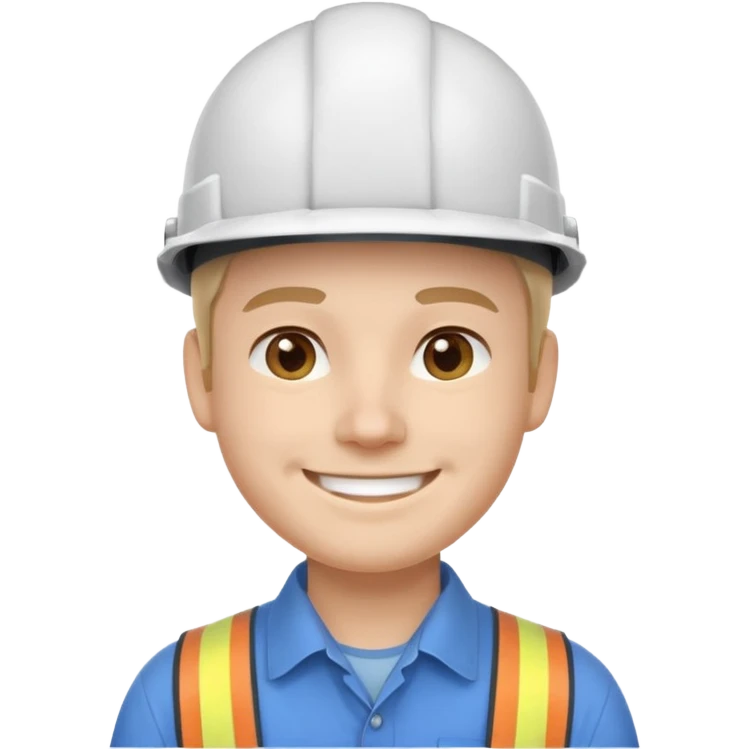 Engineer white helmet emoji