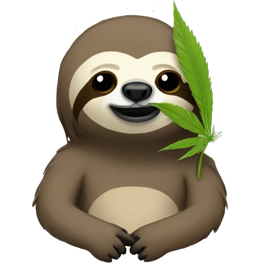 weed sloth emoji