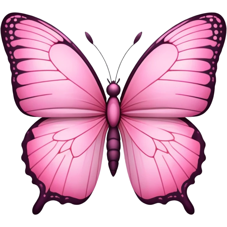 Pink butterfly  emoji