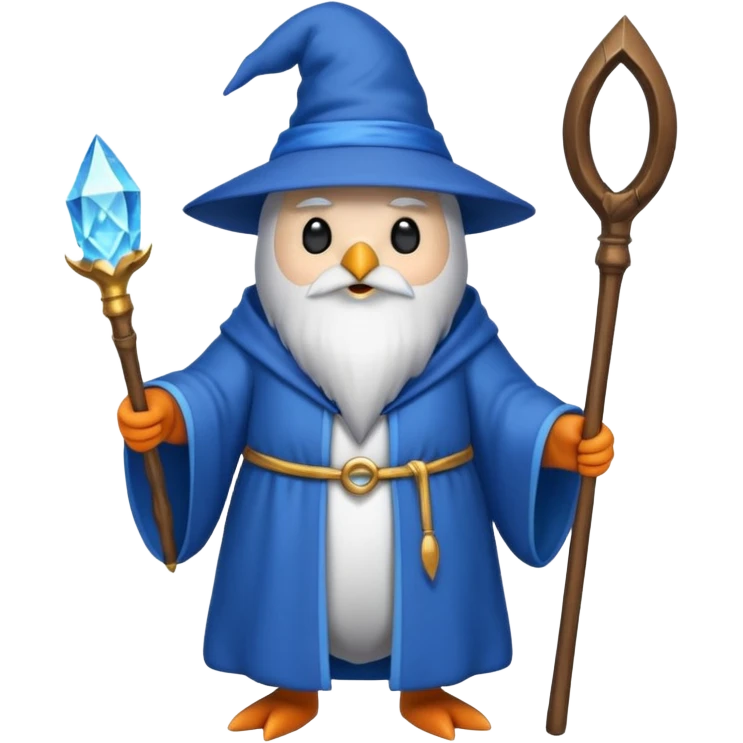 Penguin Wizard emoji