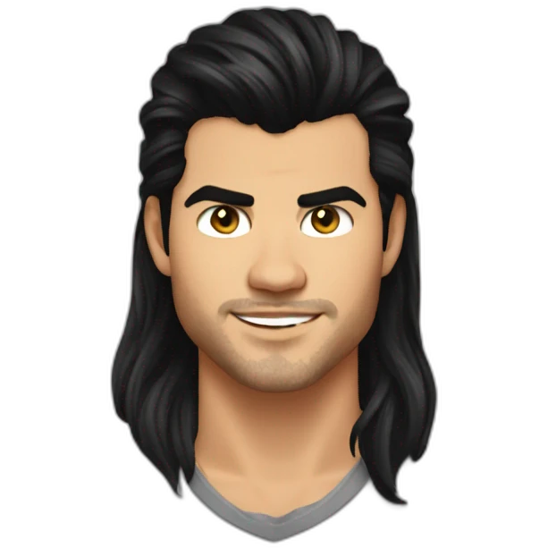 Taylor lautner long hair emoji
