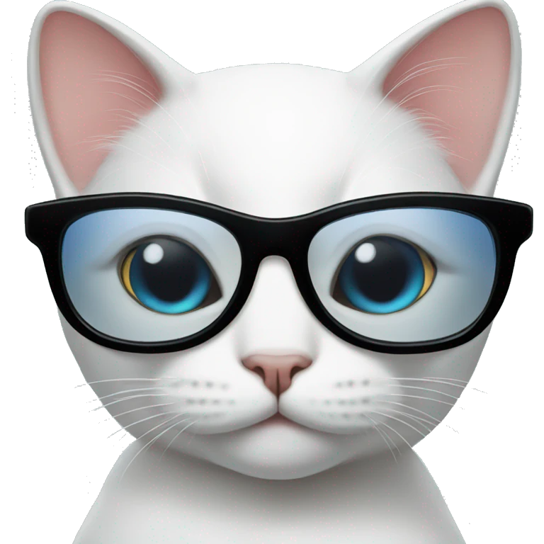 white female Cat with sunglasses emoji