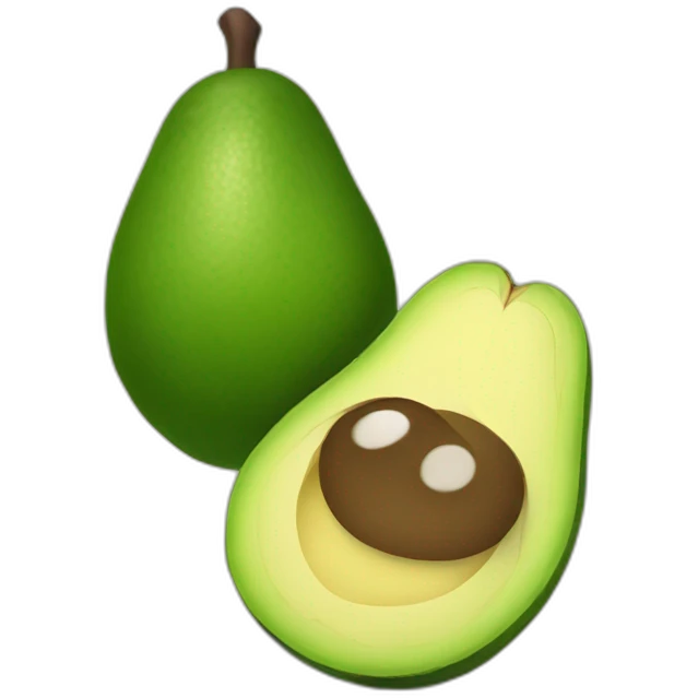 Avocado with ears emoji
