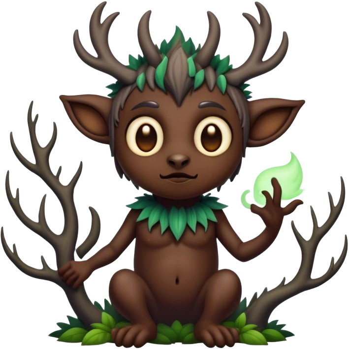 creepy mystical forest creature emoji