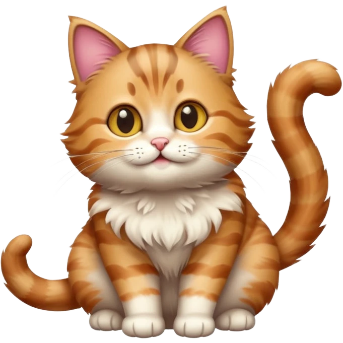 cute cat in a playful pose emoji