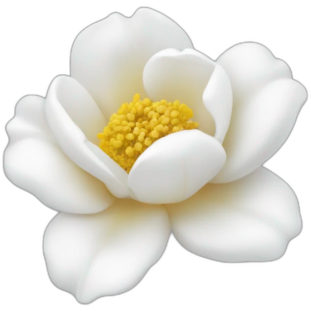 Flor Rosa blanca emoji