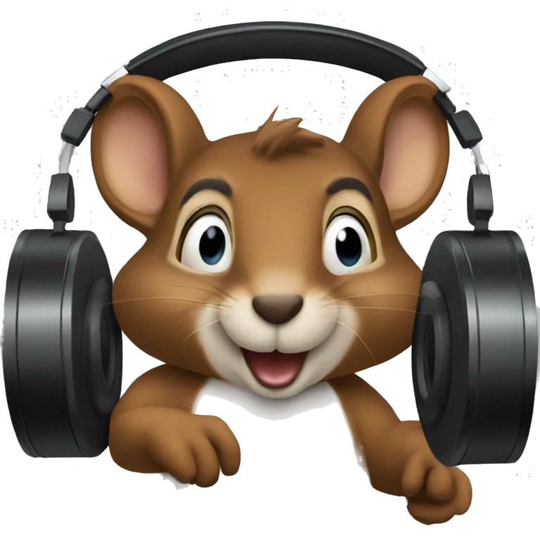 squirrel at the DJ booth emoji