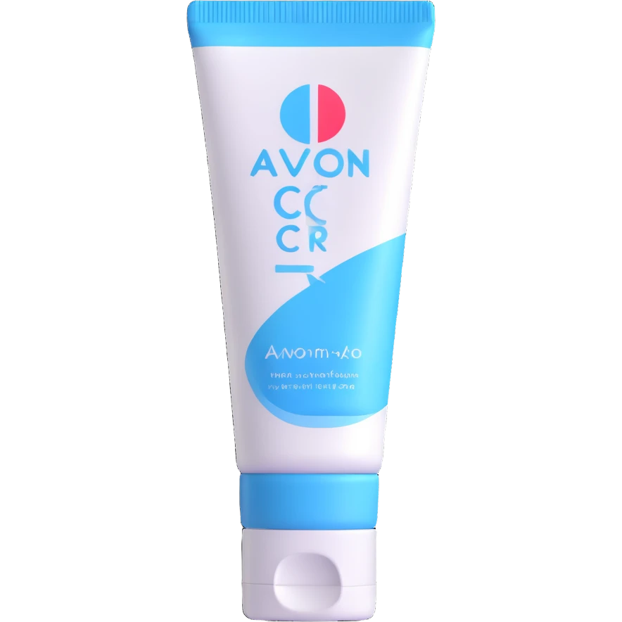 AVON hand cream tube with blue cap emoji