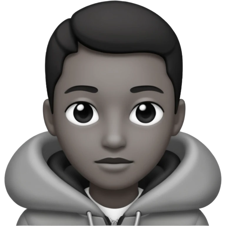 Create this emoji : 🎭 but in White and black and gray emoji
