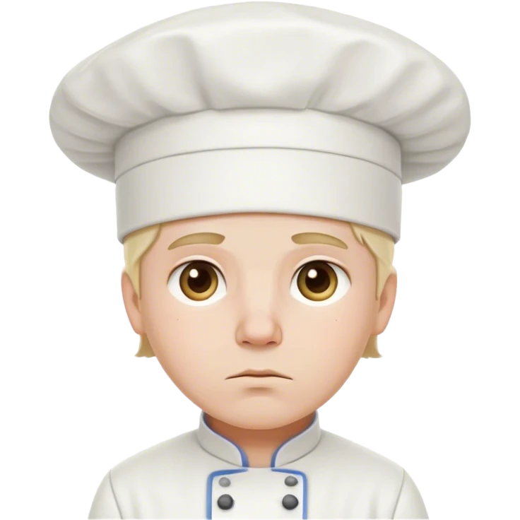 Sad chef emoji