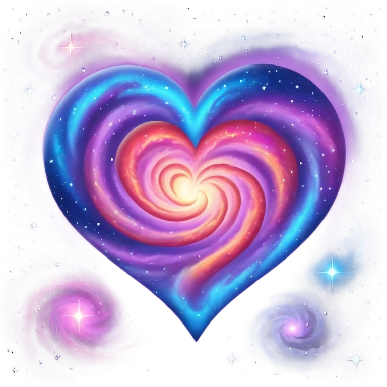 Galaxy heart emoji
