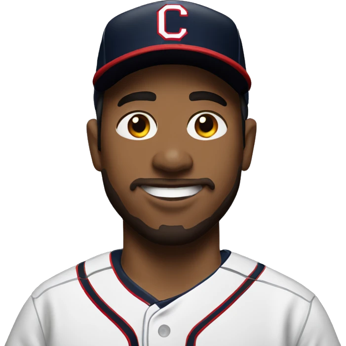 Cleveland Indians Baseball Player  emoji