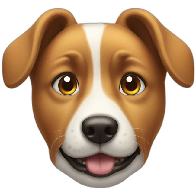 funny looking dog emoji