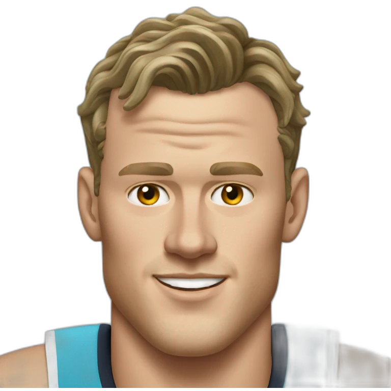 Jonathan Toews as a beach bum emoji