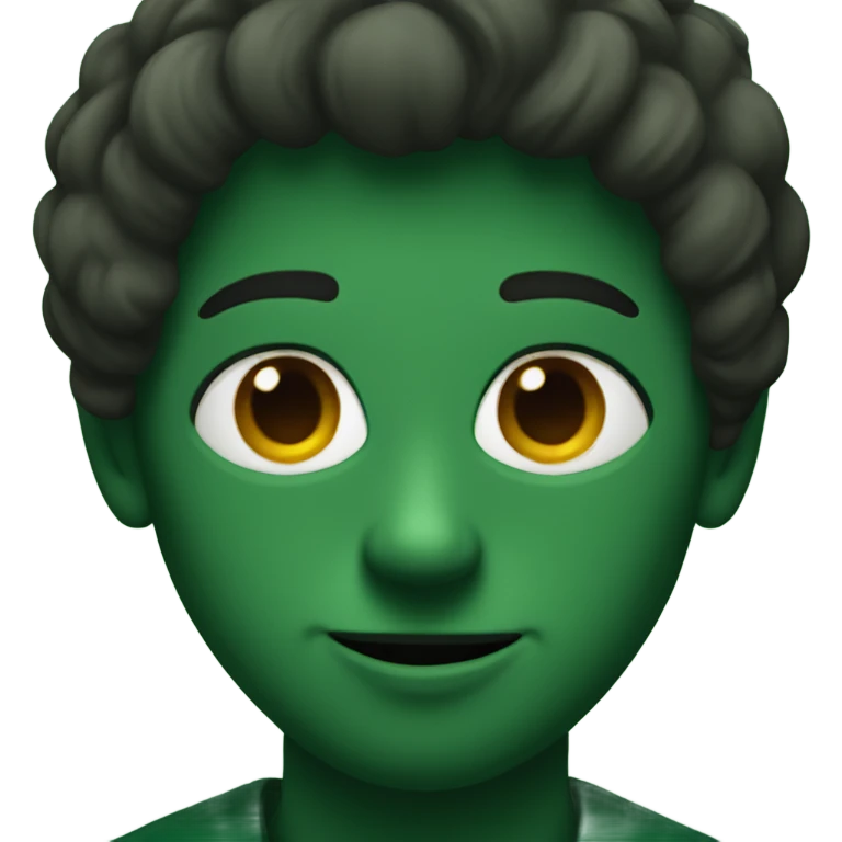 a dark green heart  emoji