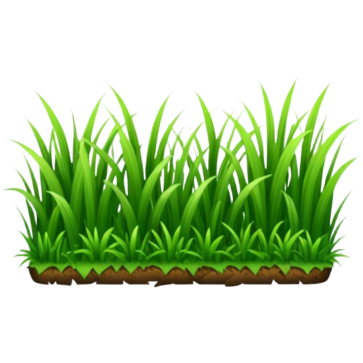 green grass straight long line emoji
