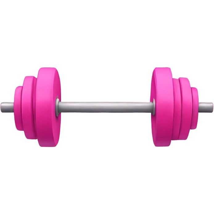 pink workout weights emoji
