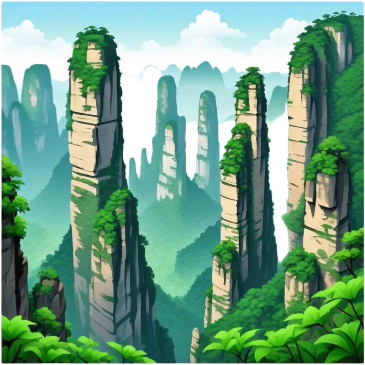 Zhangjiajie, no buildings emoji