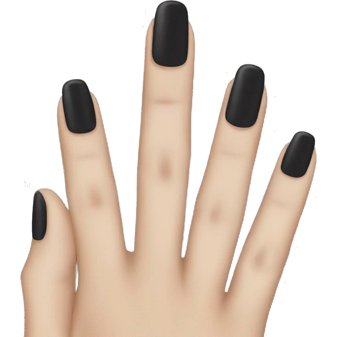 Black nails  emoji