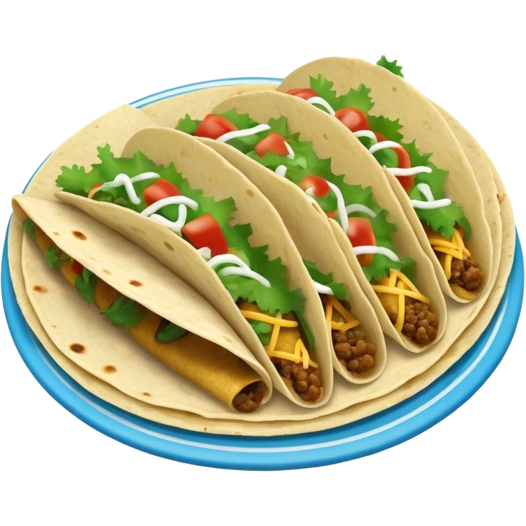 Green and blue taco ￼￼￼ emoji