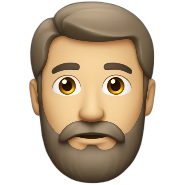 Homme barbu emoji