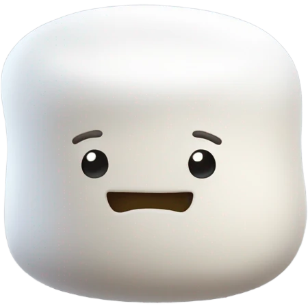 marshmellow without a face emoji