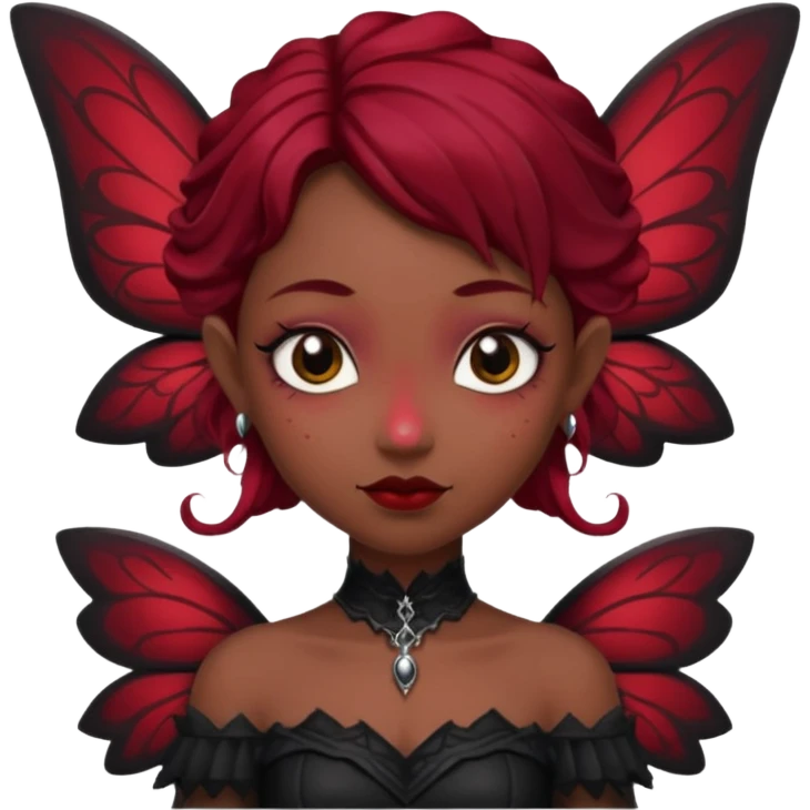 Bordo Gotik peri emoji