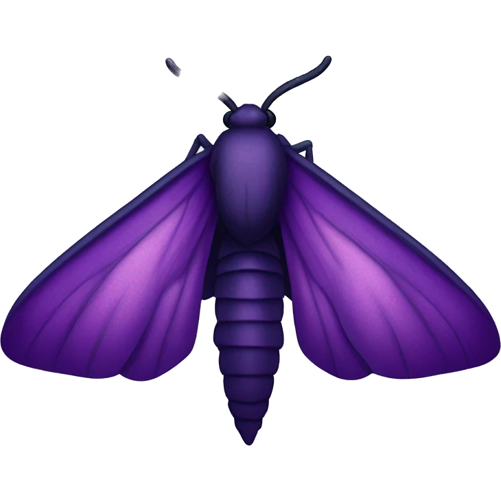 Dark purple moth emoji