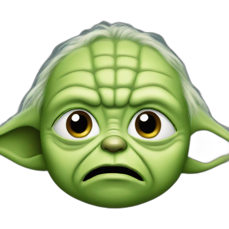 yoda crying tears emoji