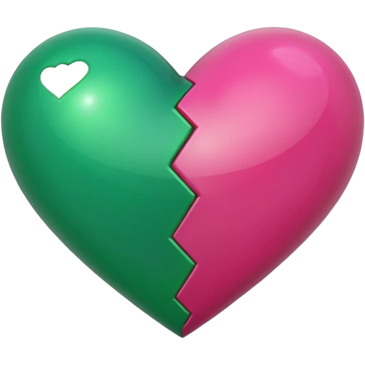 hopoee and green heart emoji