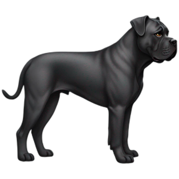 dog Cane Corso in profile emoji