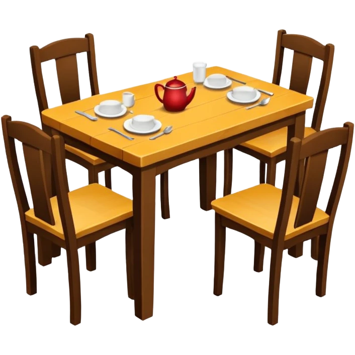 Mesa de comedor emoji