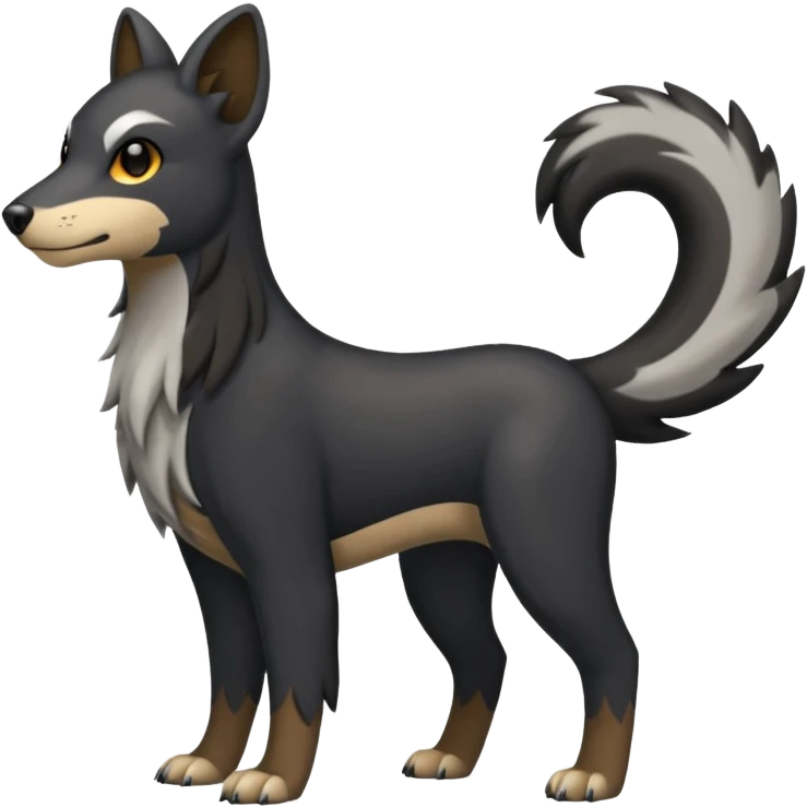 Houndour-Electrike-Fakémon-hybrid-creature (full body)  emoji