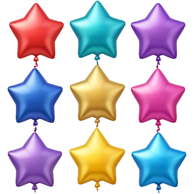 Star balloons emoji